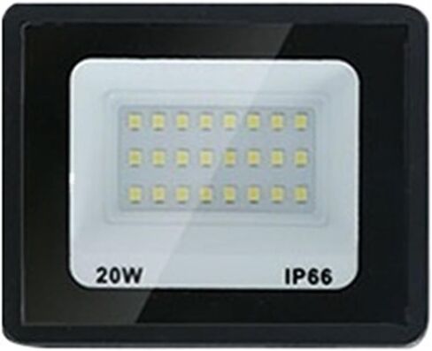 LED Floodlight Outdoor Waterproof AC110V AC220V 10-300W Courtyard Factory Advertising Spotlight Construction Site Probe Lighting(100W,Warm White AC220V) in Kuwait