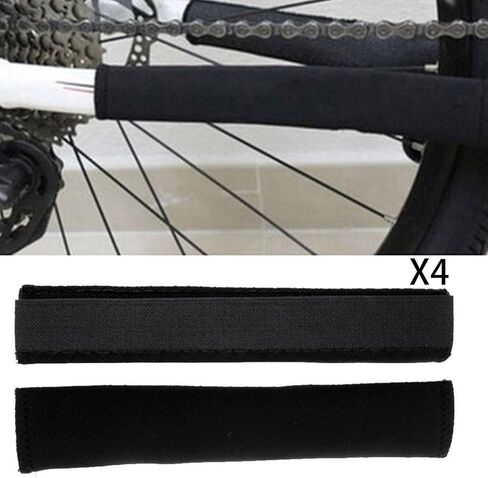 4Pcs Bike Bicycle Frame Guard Sleeve Anti-scratch Chain Stay Chainstay Protector Neoprene Cover in Kuwait