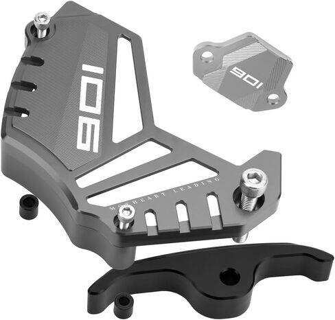 Motorcycle Front Chain Guard & Sensor Cover Combo for Norden 901 2022-2024 CNC Machined 6061 Aluminum Protection 16-Tooth Sprockets Norden 901 Accessories (Black) in Kuwait
