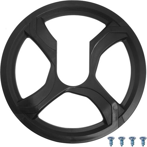 4 Holes 48 Teeth Bicycle Chain Guard 12cm/4.72 Inches Between The Centres of Adjacent Edges,Bike Chain Guard Protector for Mountain Bikes City Road Bikes Black in Kuwait