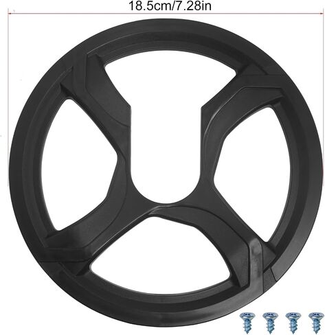 4 Holes 48 Teeth Bicycle Chain Guard 12cm/4.72 Inches Between The Centres of Adjacent Edges,Bike Chain Guard Protector for Mountain Bikes City Road Bikes Black in Kuwait