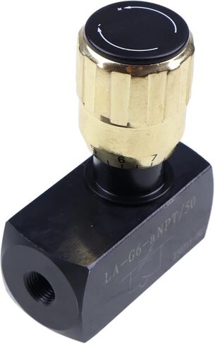 Hydraulic Flow Control Valve LAFC-02N LAFC02N compatible with Tractor Excavator Loader Dozer Forklift 1/8″ NPT Port in Kuwait