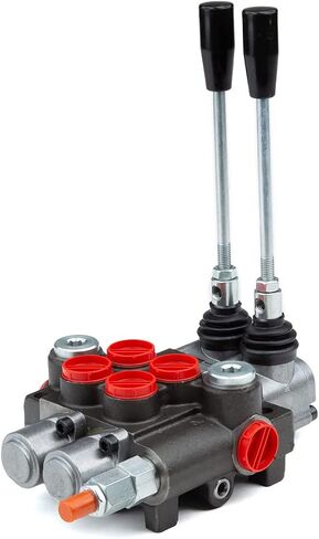 Chief G Series P40 Hydraulic Directional Control Valve - 4-Way 3-Pos Hydraulic Tandem Center Valve - Hydraulic Valve Control - 2 Spool 10 GPM 3625 PSI Inlet/Outlet SAE 8/SAE 10, 9.4 lb, 220907 in Kuwait