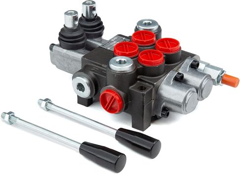 Chief G Series P40 Hydraulic Directional Control Valve - 4-Way 3-Pos Hydraulic Tandem Center Valve - Hydraulic Valve Control - 2 Spool 10 GPM 3625 PSI Inlet/Outlet SAE 8/SAE 10, 9.4 lb, 220907 in Kuwait