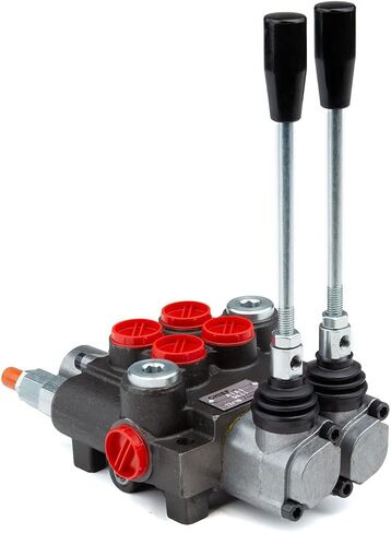 Chief G Series P40 Hydraulic Directional Control Valve - 4-Way 3-Pos Hydraulic Tandem Center Valve - Hydraulic Valve Control - 2 Spool 10 GPM 3625 PSI Inlet/Outlet SAE 8/SAE 10, 9.4 lb, 220907 in Kuwait