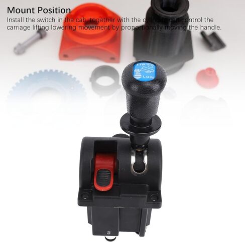 Dump Truck PTO Control Valve, 4 Holes 3 Working Positions Dump Truck Slow Down Control Switch, Proportional Control Valves with PTO Switch Slow Down Tipper Switch for Dump Truck in Kuwait