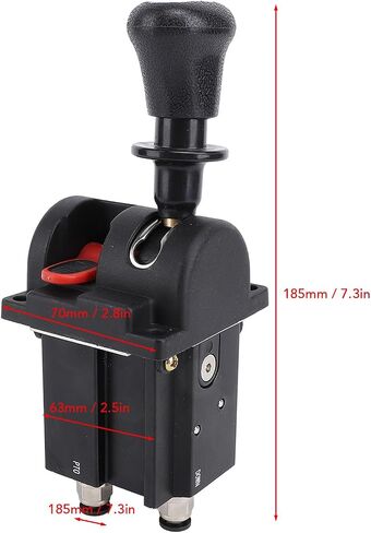 Dump Truck PTO Control Valve, 4 Holes 3 Working Positions Dump Truck Slow Down Control Switch, Proportional Control Valves with PTO Switch Slow Down Tipper Switch for Dump Truck in Kuwait