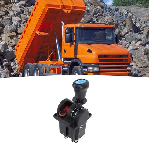 Dump Truck PTO Control Valve, 4 Holes 3 Working Positions Dump Truck Slow Down Control Switch, Proportional Control Valves with PTO Switch Slow Down Tipper Switch for Dump Truck in Kuwait