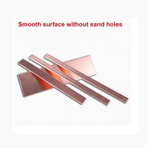 T2 Pure Copper Flat Bar Strip 0.05mm to 10mm Thick 5mm to 12mm Width 500mm Length Solid Red Metal Sheet, 1pc(2.5x6x500mm 1PCS) in Saudi Arabia