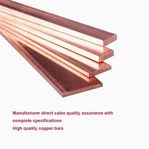 T2 Pure Copper Flat Bar Strip 0.05mm to 10mm Thick 5mm to 12mm Width 500mm Length Solid Red Metal Sheet, 1pc(2.5x6x500mm 1PCS) in Saudi Arabia