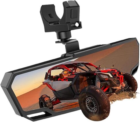 مرآة الرؤية الخلفية لمركز UTV لـ LandMaster L5 4×4 2020-2026، مرآة رؤية خلفية محدبة بزاوية واسعة لأقفاص لفة مقاس 1.5 بوصة - 2 بوصة، مرآة للطرق الوعرة مقاومة للكسر قابلة للتعديل in Kuwait