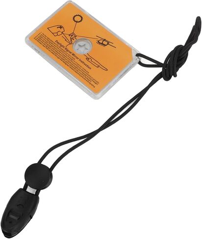Wear and Durable, Outdoor Signal Mirror with Lanyard, Small Survival Mirror for Camping Fishing Hiking in Kuwait