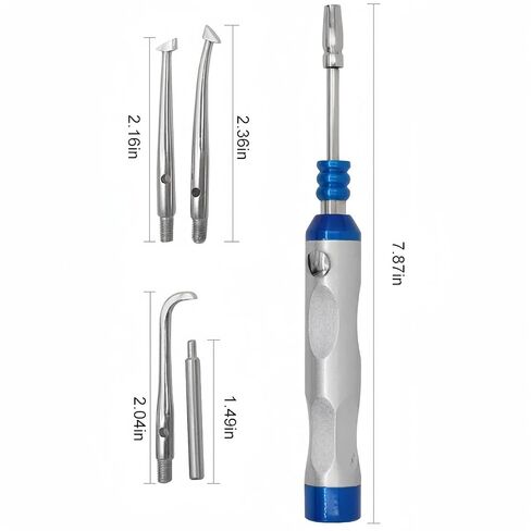 Dental Automatic Crown Remover Set Multi Position Adjustable Pressure Dental Instrument Tools with 3 Working Tips in Kuwait