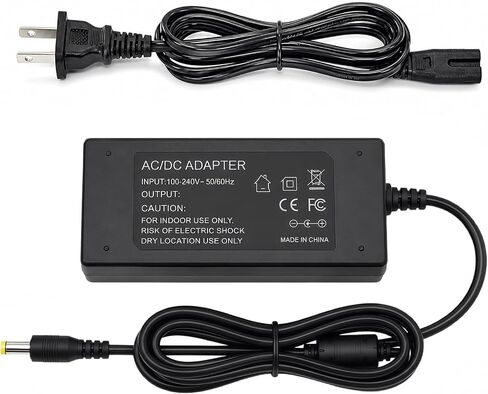 12V Power Supply Cord Compatible with Nurture Right 360° Egg Incubator, 47 Inch Replacement Power Adapter Charger with LED Indicator for Egg Hatching Temperature Humidity Control, 100-240V Max 60W in Kuwait