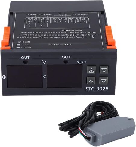 Digital Temperature Controller, 110‑220V Automatic Egg Incubator Thermostat Incubator Temp Humidity Controller STC-3028 in Kuwait