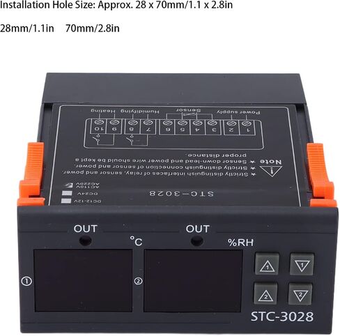 Digital Temperature Controller, 110‑220V Automatic Egg Incubator Thermostat Incubator Temp Humidity Controller STC-3028 in Kuwait