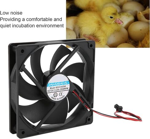 GLOGLOW Incubator Heat Dissipation Fan, Suitable for 96/112 Incubators Incubation Cooling Fan Incubator Uniform Temperature Fan for Incubator(96 Lower Fans) in Kuwait