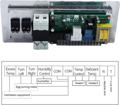 Egg Incubator Controller, 110V Digital Automatic Temperature Humidity Control Thermostat with Sensor Probe in Saudi Arabia
