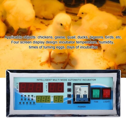Egg Incubator Controller, 110V Digital Automatic Temperature Humidity Control Thermostat with Sensor Probe in Saudi Arabia