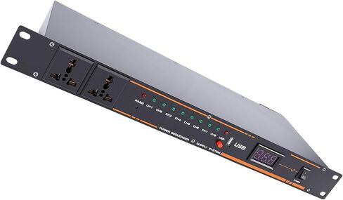 10 Outlet Power Sequencer Conditioner, with Digital Display and Sequential Power On Off for Sound Equipment (US Plug) in Kuwait