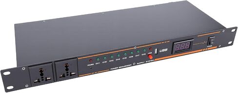 10 Outlet Power Sequencer Conditioner, with Digital Display and Sequential Power On Off for Sound Equipment (US Plug) in Kuwait