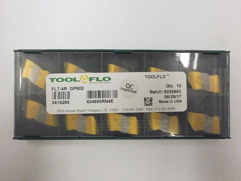 10 قطعة) ToolFlo FLT 4R GP50 إدراجات كربيد مطلية من الدرجة الأولى 60 درجة فولت خيوط NT 4R in Kuwait