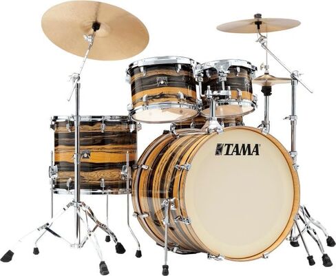 مجموعة Tama Superstar Classic CK52KS مكونة من 5 قطع مع طبلة كمين - نمر أبنوسي طبيعي in Kuwait
