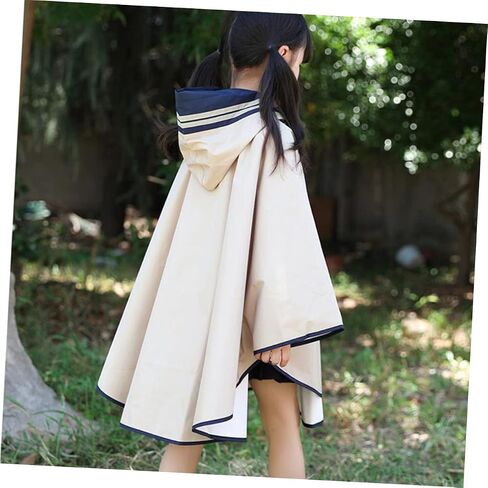 LIFKOME Raincoat Cloak Poncho One Piece Pupils in Kuwait