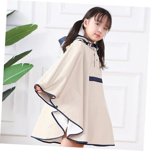 LIFKOME Raincoat Cloak Poncho One Piece Pupils in Kuwait