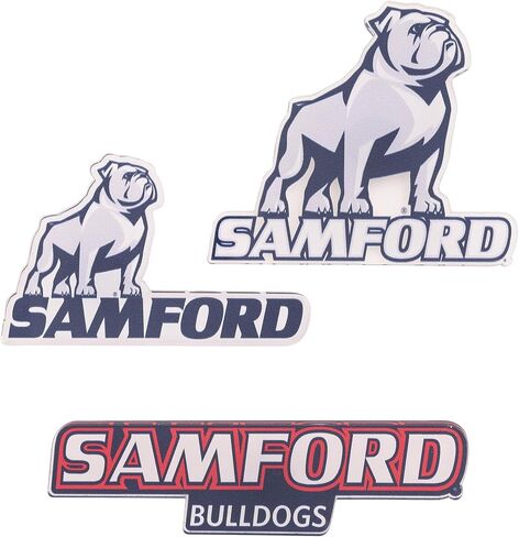 مغناطيس أكريليك من جامعة صبار الصحراء سامفورد، 3 عبوات من تصميم ديكور SU Bulldogs مرخص رسميًا (مجموعة المغناطيس A) in Kuwait