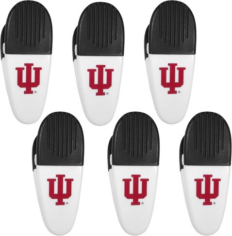 Siskiyou Sports NCAA Indiana Hoosiers Chip Clip Magnets, 6pk White, One Size in Kuwait