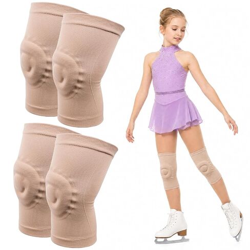 1 Pair Gel Knee Pads for Figure Skating & Dance - Breathable Cushion Support Pads for Men, Women & Girls in Kuwait