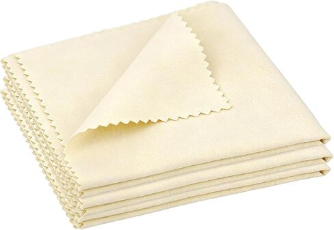 3pcs Instrument Cleaning Cloths, 30x30cm/11.8x11.8in Multifunctional Soft Musical Instrument Cleaning Cloth for Flute Violin Piano Guitar Trumpet Cello (Beige) in Kuwait