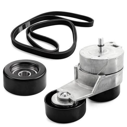 BIHEE Drive Belt Tensioner Kit Compatible with Accord, Odyssey, Pilot, Ridgeline, Acura MDX,TL, ZDX - Direct Fit Replacement OE K060841 38332 36112 90K38332 with Serpentine Belt & Idler Pulley, 3PCS in Kuwait