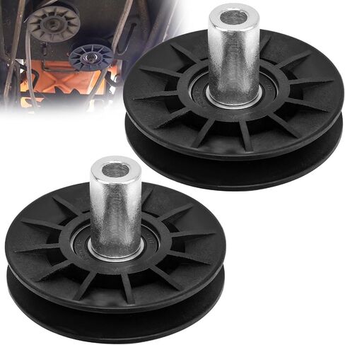 (2 Pack) 532407287 Idler Pulley Replacement Compatible with Husqvarna Craftsman AYP LGT24K54 YTH20K46 LGT2554 CTH126 CTH19530 YTH2042 LTH18538 Lawn Mowe Replace 407287 in Kuwait