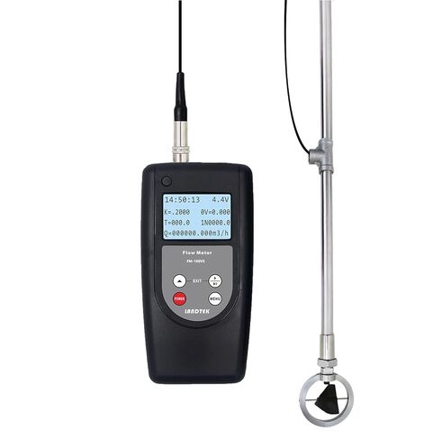 FM-100V5 Portable Flow Rate Meter Water Velocity Tester Flow Meter Speed Range 0.01-5.00 m/s in Kuwait
