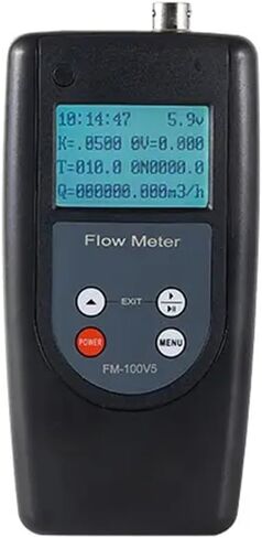FM-100V5 Portable Flow Rate Meter Water Velocity Tester Flow Meter Speed Range 0.01-5.00 m/s in Kuwait