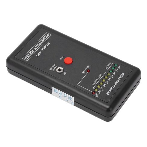 Generic Digital Surface Resistance Tester, Precise Static Tester with Test Lead, Automatic Range Resistivity with LED Indicator, Ideal for Electronics in Kuwait