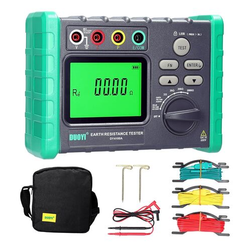 Fafeicy Digital Ground Resistance Tester 2000 with Voltage Meter Megohmmeter Photovoltaic Voltage Measurement Machine Photovoltaic Tester PV Meter with Backlight Large (#1) in Kuwait