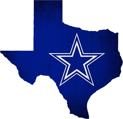 Fan Creations Dallas Cowboys 12" X 11.75" Team Color Logo State in Kuwait