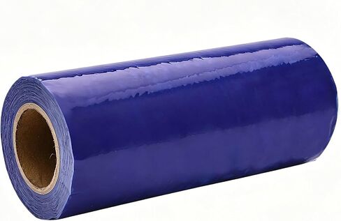 Shoe Cover Dispenser Disposable Transparent Shoe Film Wrap Lightweight Durable Block Debris Dust Ideal for Business Occasions(2rolls3.5 * 16cm-Blue) in Kuwait