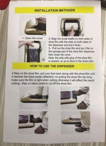 Automatic Shoe Cover Dispenser Machine, Shoe Cover Machine, Shoe Film Machine Disposable Non-slip Waterproof Shoe Covers for Homes, Offices, Hotels, Hospitals in Kuwait