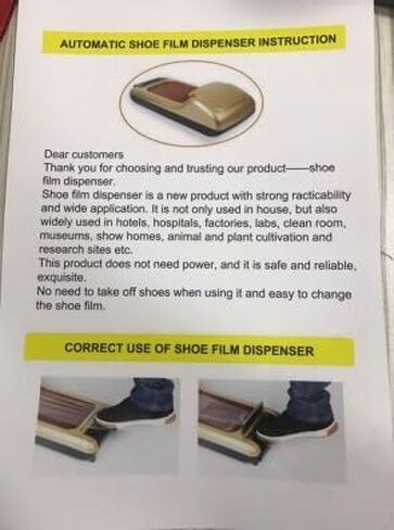 Automatic Shoe Cover Dispenser Machine, Shoe Cover Machine, Shoe Film Machine Disposable Non-slip Waterproof Shoe Covers for Homes, Offices, Hotels, Hospitals in Kuwait