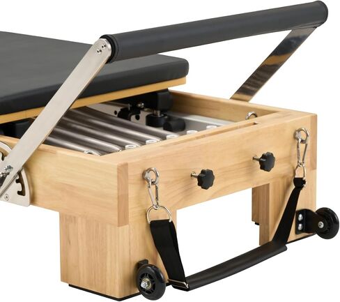 Hisooth StudioSolid Stationary Pilates Reformer 60cm Maple Frame in Kuwait