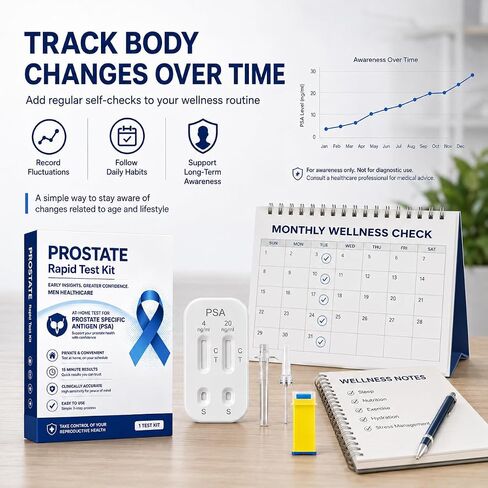 طقم اختبار PSA للرجال - طقم اختبار ذاتي سريع في المنزل، عبوة واحدة in Kuwait