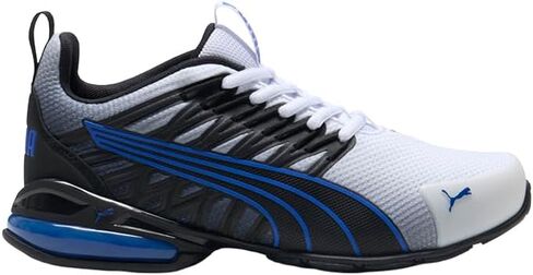 PUMA Voltaic EVO Cross Training Shoes Sneaker, Black-White-Vivid Blue SS25, 4.5 US Unisex Big Kid in Saudi Arabia
