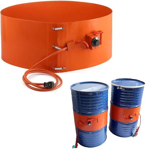 800W Silicone Oil Drum Heater Belt with Knob Control (30-150°C) - Perfect for 20-200L Barrels, Pipes, & Tanks - Efficient Heating & Insulation Solution in Kuwait