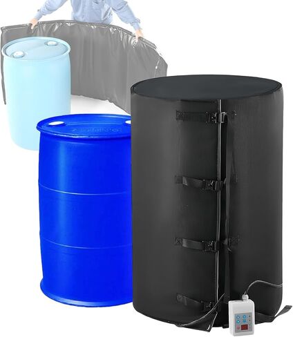 Adjustable 4000W Waterproof Metal Drum Heater with Thermostat – Efficient Heating Band for 200L/1000L Barrels, Perfect for 55 Gallon Grease Drums & Kegs in Kuwait