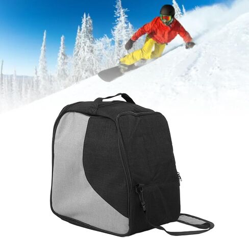 Ski Boot, Snowboard Boot Travel, Large Capacity Ski Gear Shoulder with Ventilated Mesh, Cationic Fabric for Skiing Enthusiasts and Outdoor Activities in Kuwait