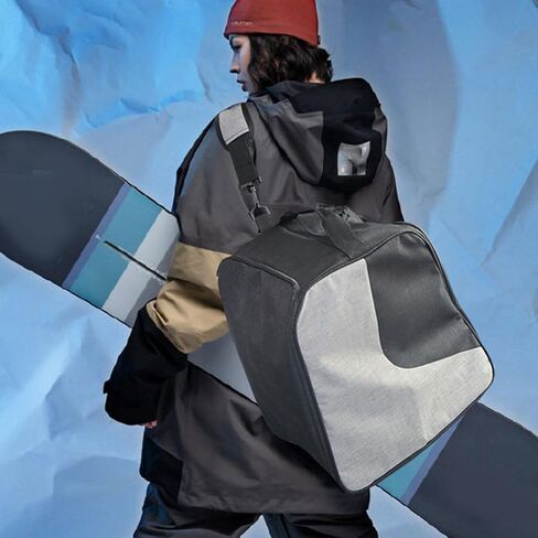 Ski Boot, Snowboard Boot Travel, Large Capacity Ski Gear Shoulder with Ventilated Mesh, Cationic Fabric for Skiing Enthusiasts and Outdoor Activities in Kuwait